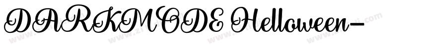 DARKMODE Helloween字体转换 DARKMODE Helloween字体转换